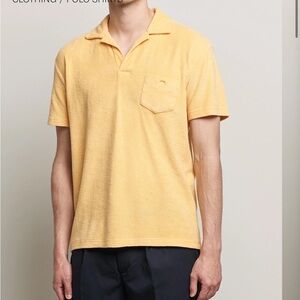 Short Sleeve Terry Polo Peach